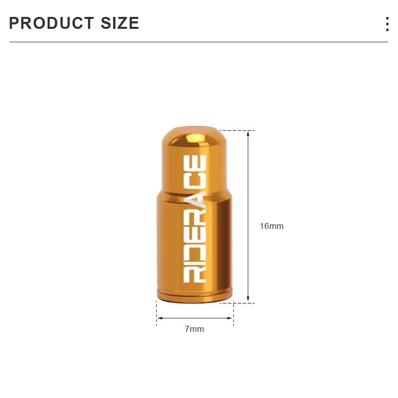 Bicycle Tire Valve Cap Aluminum Alloy CNC MTB Road Bike Tube Tyre Gas Nozzle Cover for FV Presta Valve Dustproof