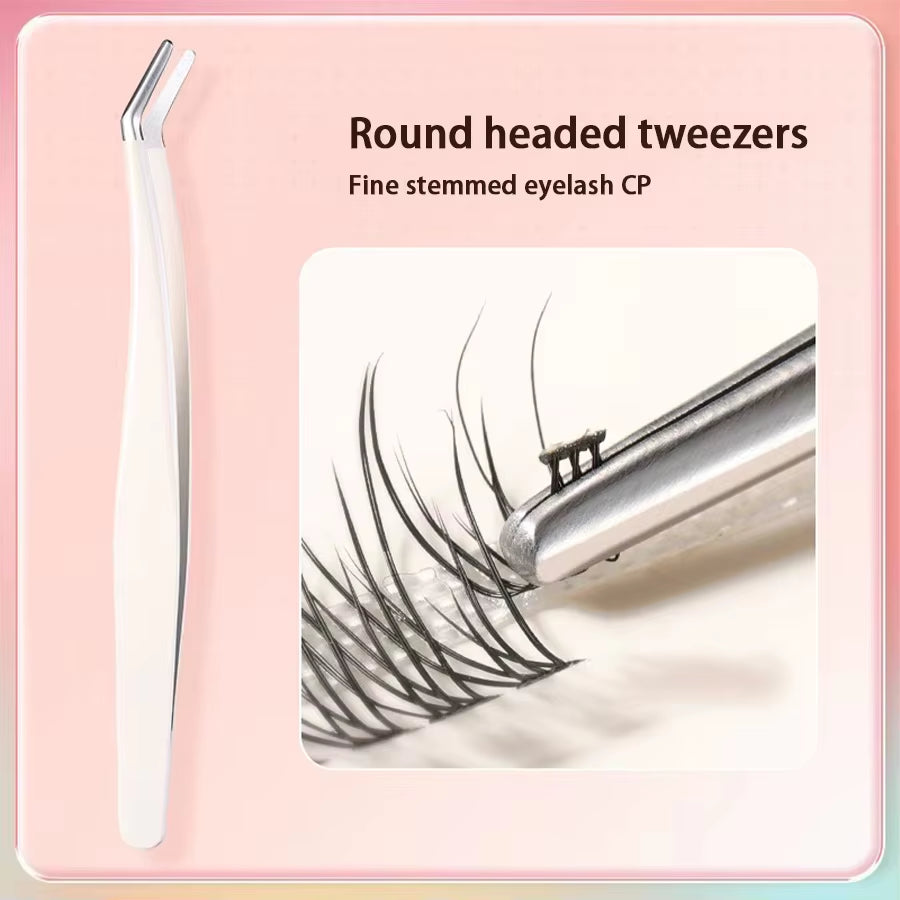 1/2/4Pcs Eyelashes Tweezers Stainless Steel Superhard Tweezers High Precision Anti-Static Tweezers for Eyelash Extensions Tools