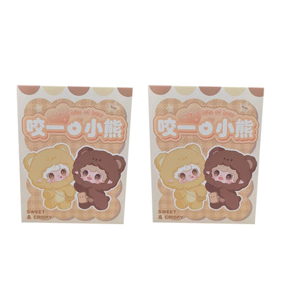 Yooki V4 Takes a Bite Bear Series Plush Blind Box Creative Cute Doll Backpack Pendant Keychain Mysterious Box Surprise Fun Gifts