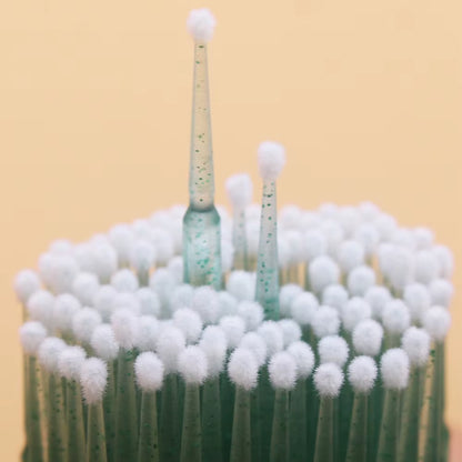 100Pcs Eyelash Cleaning Brushes Micro Cotton Swab Individual Removing Makeup Brush Eyelashes Microbrush Beauty Clean Tools