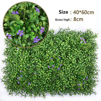 1X 40X60Cm Artificial Green Grass Square Plastic Lawn Plant Living Room Background Artificial Lawn Decoration Home Wall Decor