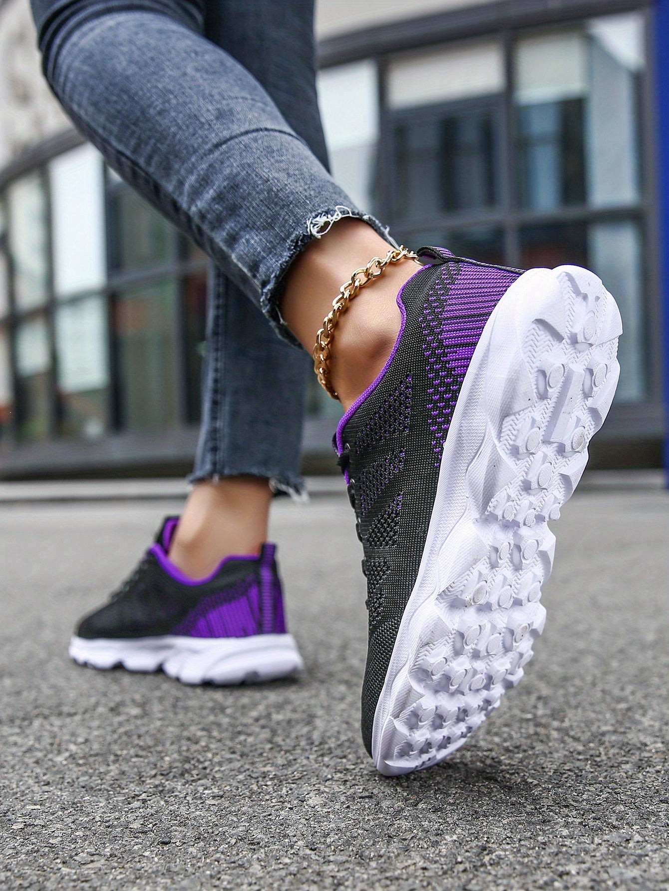 Womens Super-Breathable Lace-Up Sport Shoes - Lightweight & Fashionable Flying Woven Design - Ideal for Casual Everyday Wear - Durable & Comfortable Beauty World Shop