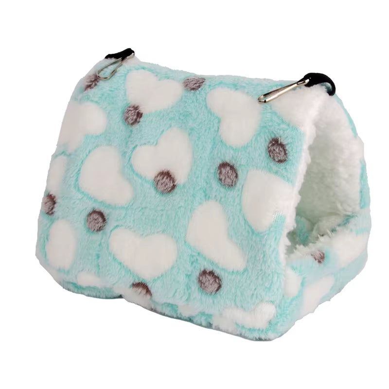 Random Color Cute Hamster House Winter Thickening Warm Soft Beds Small Animal Nest for Hamster Rabbit Squirrel Pet Mini Cage
