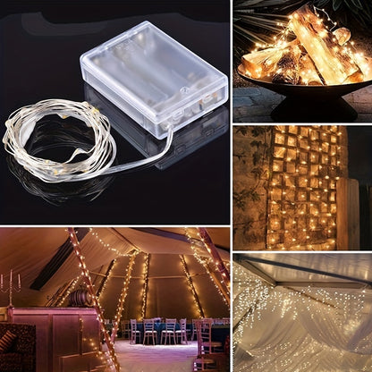 1pc String Lights for Bedroom, Party, Wedding, Christmas Halloween Decoration, 50/100LED Beauty Fashion