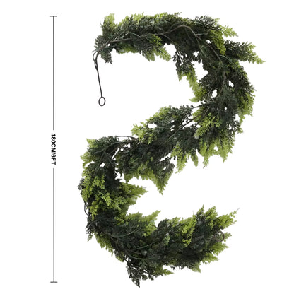 1.8/2M Artificial Christmas Wreath Norfolk Garland 2025 Christmas Decoration Artificial Plant Home Decor Room Decor Thanksgiving