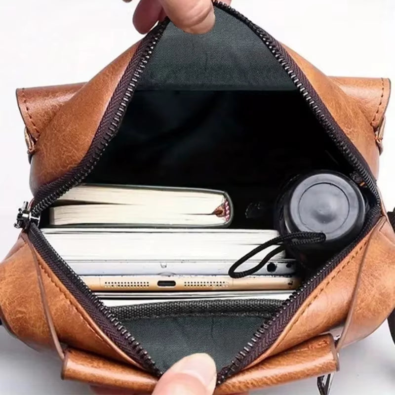 Vintage Messenger Bag with Adjustable Strap, Lightweight Design for Business & Daily Use, Perfect Valentine Gift for Men