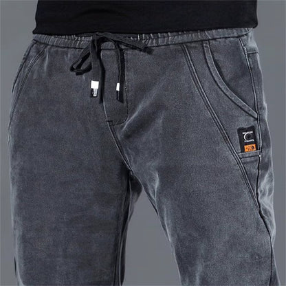 New Man Pants Hip Hop Harem Jeans Men Trousers Loose Joggers Denim Casual Sweatpants Korea Trousers Streetwear Men Clothing