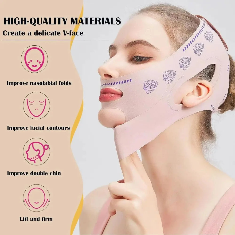 Women Face Slimming Bandage Face Lifting Belt V Line Shaper Cheek Chin Lift up Strap anti Wrinkle Band Beauty Facial Care Tools