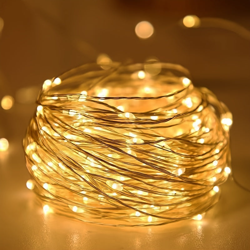 1pc String Lights for Bedroom, Party, Wedding, Christmas Halloween Decoration, 50/100LED Beauty Fashion