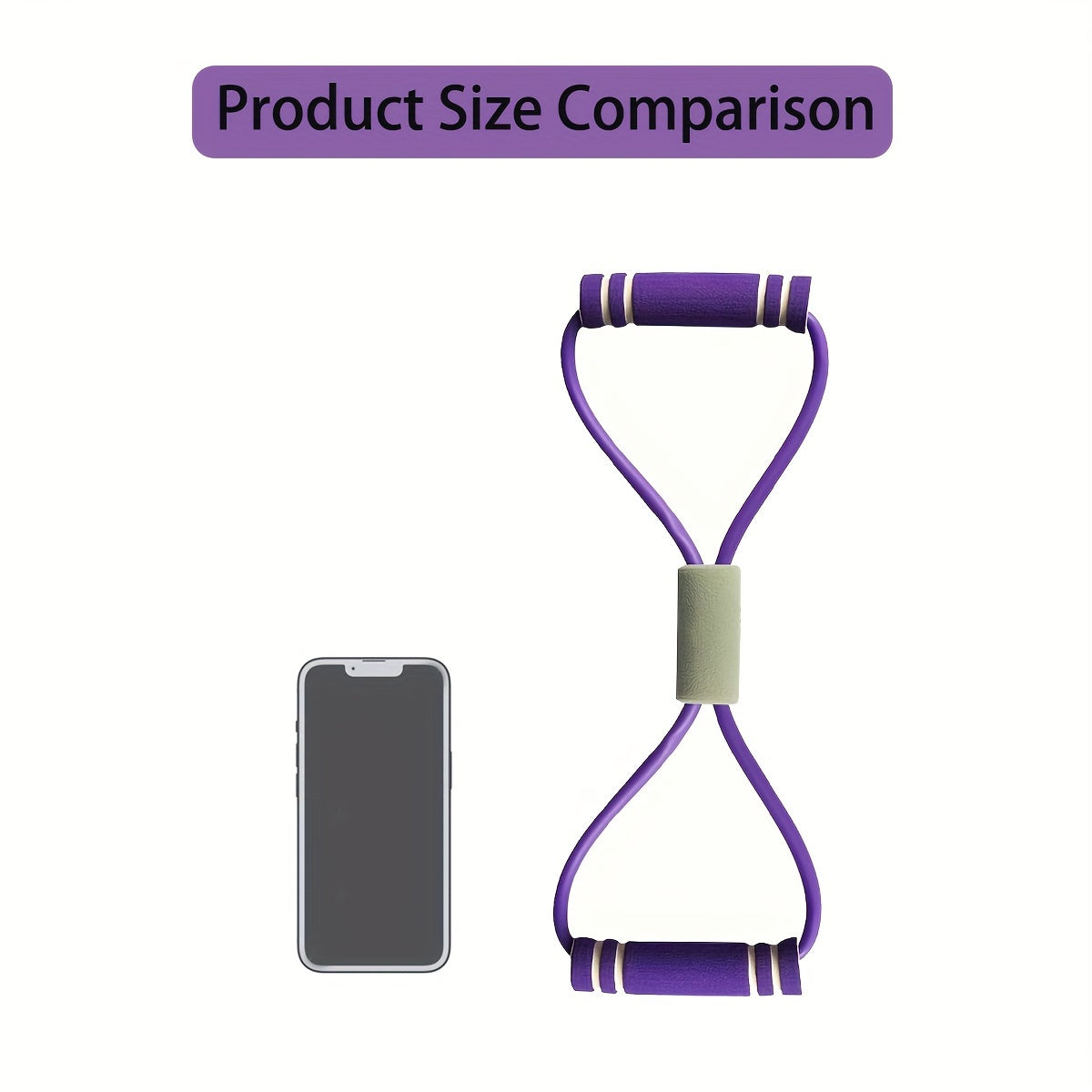 8-shaped Tension Belt With Handles, Elastic Yoga Resistance Band, Chest Expansion Belt For Arm & Leg Stretching, Workout, Yoga, Pilates, Suitable For Beginner Beauty Fashion