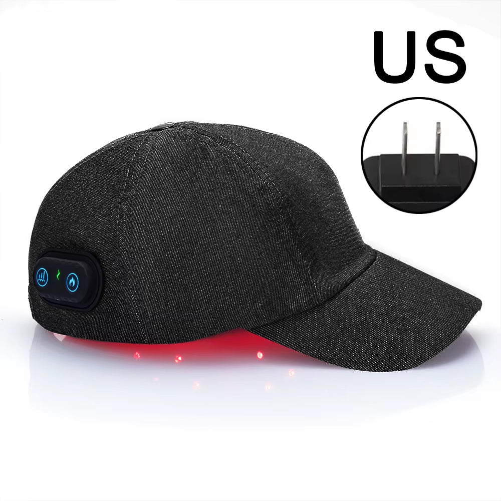 New Infrared Leds 660Nm&850Nm Red Light Therapy Hair Growth Cap for Hair Regrowth anti Hair Loss Relax Scalp Anti-Inflammatory