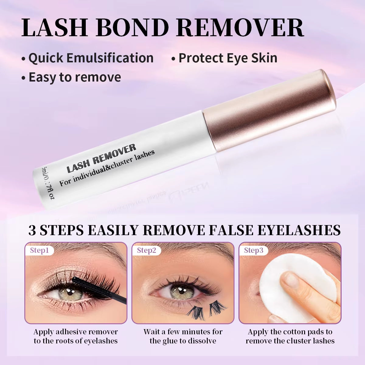DIY Lash Extension Mix Styles Lash Clusters Individual Explosive Eyelashes with Bond&Seal Remover Tweezers Lash Brush