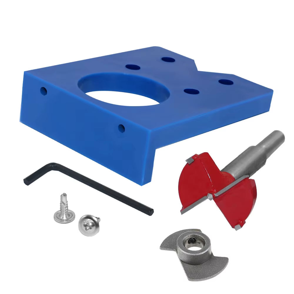 35Mm Concealed Hinge Boring Jig Wood Furniture Door Cabinets Hinge Installation Tool Hinge Hole Drilling Guide for Carpentry ABS