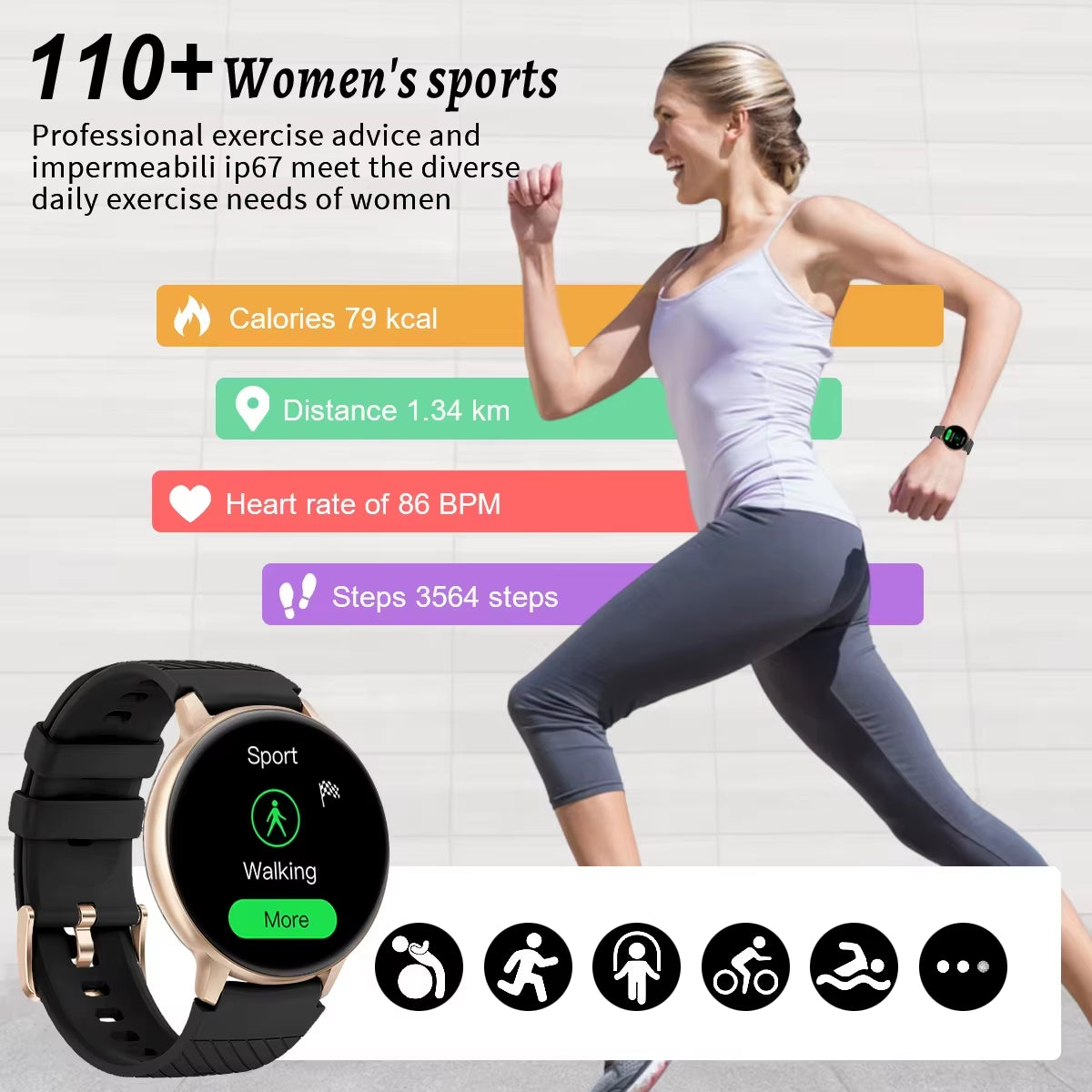 2025 Smart Watch Women Bluetooth Call Custom Dials Watches Blood Oxygen Monitor Sport Men Smartwatch Ladies for Android IOS