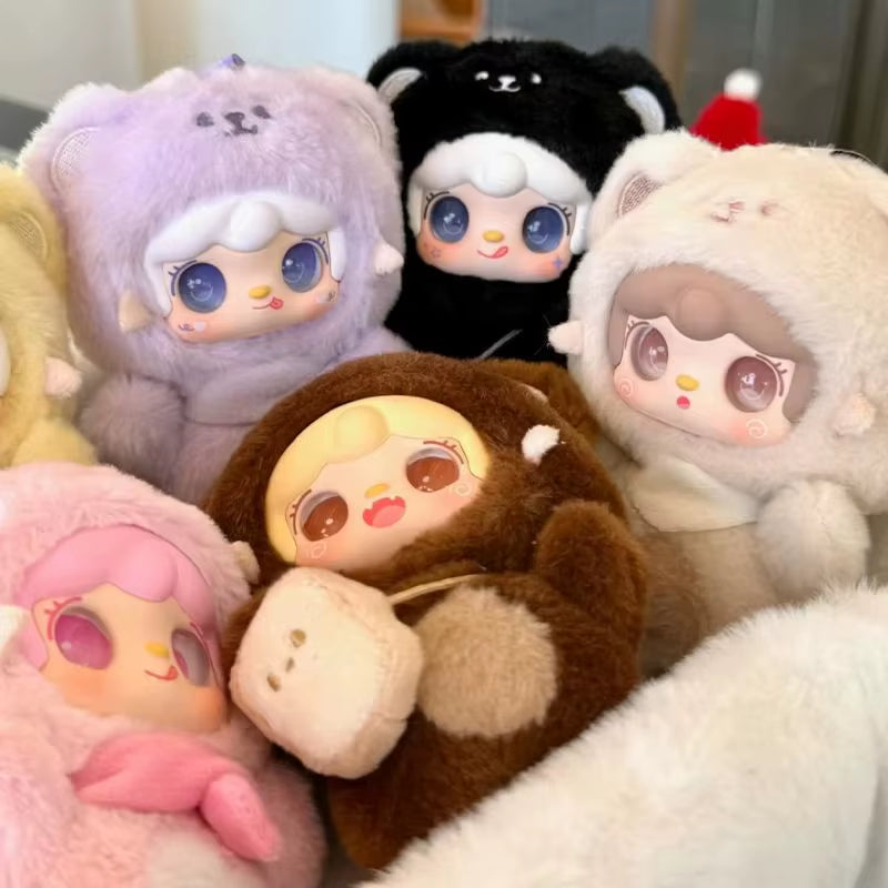 Yooki V4 Takes a Bite Bear Series Plush Blind Box Creative Cute Doll Backpack Pendant Keychain Mysterious Box Surprise Fun Gifts