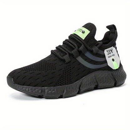 Women's Breathable Knit Platform Sneakers, Casual Lace Up Outdoor Shoes, Comfortable Low Top Sport Shoes Plus Size Beauty World Shop
