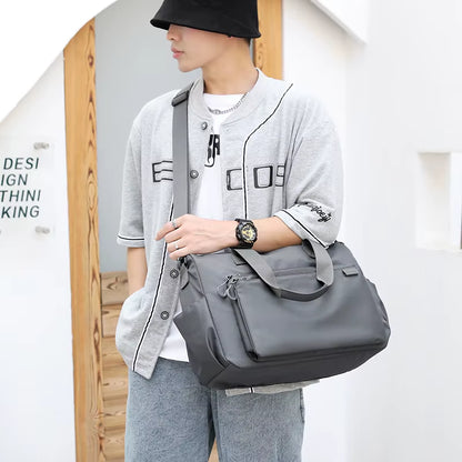 New Men'S Shoulder Bag High Quality Boys Crossbody Bag Man Messenger Bag Nylon Male Business Bolsas, Large and Small