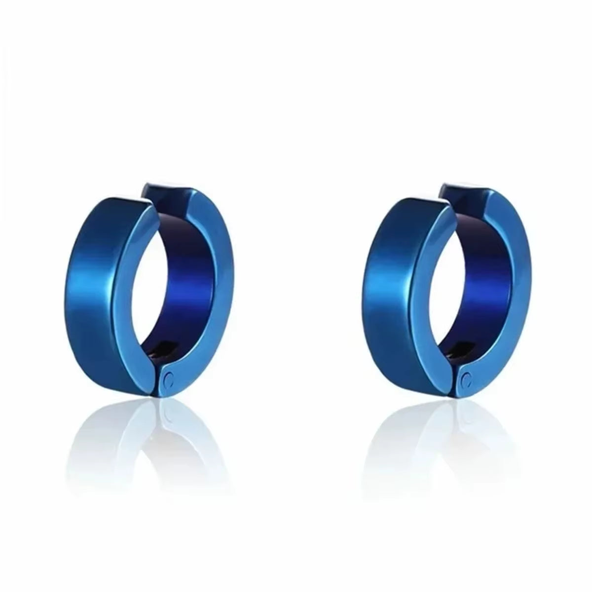 2Pcs Punk Mens Strong Magnet Magnetic Ear Stud Set,Non Piercing Cross Clip-On Earrings Suitable Gifting Boyfriend Lover Jewelry
