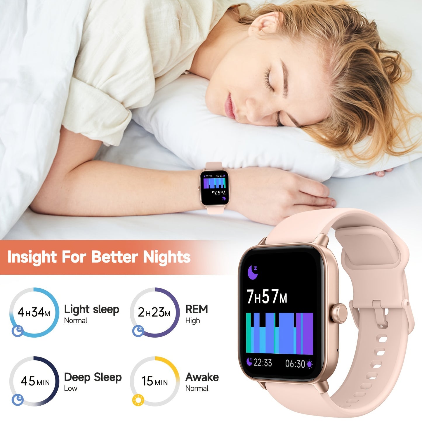 1pc FAWEIO 1.8 Inch Smart Watch for Women & Men with 100+ Sport Modes, Answer/Make Calls, Fitness Activity Tracker, Pedometer, for iPhone And Android, Perfect Gift for Family And Friends, Suitable for Christmas Gifts Beauty World Shop