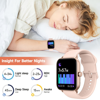 1pc FAWEIO 1.8 Inch Smart Watch for Women & Men with 100+ Sport Modes, Answer/Make Calls, Fitness Activity Tracker, Pedometer, for iPhone And Android, Perfect Gift for Family And Friends, Suitable for Christmas Gifts Beauty World Shop