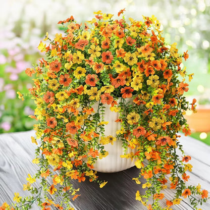 Artificial Flowers Rattan Morning Glories Vines Outdoor Wedding Wreath Bridal Arch Home Room Yard Festival Decor Diygarden Party
