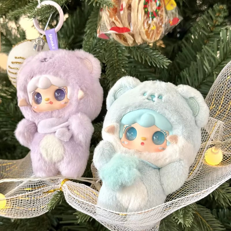Yooki V4 Takes a Bite Bear Series Plush Blind Box Creative Cute Doll Backpack Pendant Keychain Mysterious Box Surprise Fun Gifts