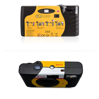 Original 1-5 Pcs  HD Power Flash 39 Photos  Film Camera ISO 800 One Time Disposable Film Camera Point and Shoot Camera