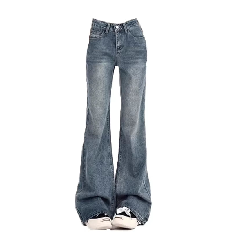 Ladies Jeans Flare Trousers Leisure Slimming Vintage Inspired Autumn High Waist Bell Women'S Pants Flared Jeans Jeans Y2K