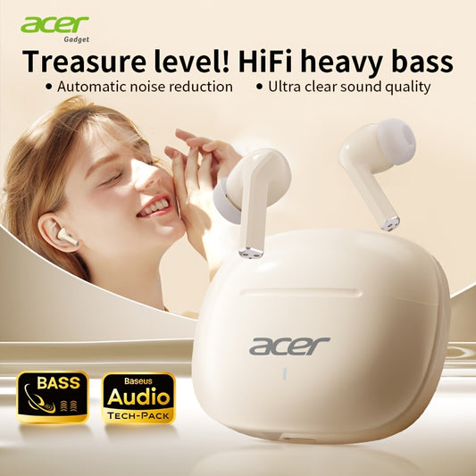 Acer OHR504 Mini Sport Wireless Earbuds - Wireless Stereo, In-Ear Noise-Canceling Headphones, Extended Battery Life, Universal Fit for Both Genders, Newest Version