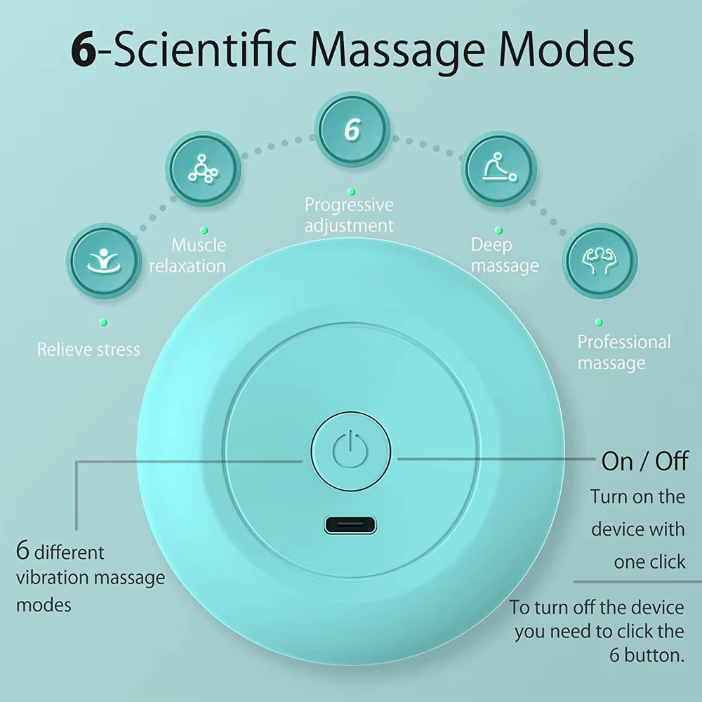 Mini Neck Massager Multi USB Electric Handled Wave Vibrating Cellulite Massage Relaxation Instrument Massage Waist Back Shoulder