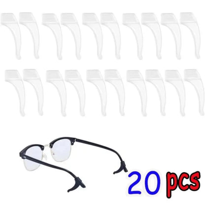 10/20Pcs Anti-Slip Silicone Ear Grip Glasses Eyeglasses Leg Ear Hook Stopper Bracket Fastener Accessories Eyewear Holder Temple