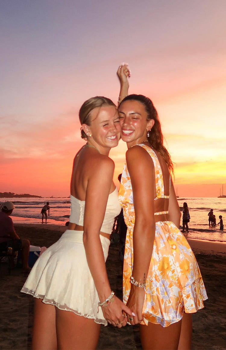 Genovia Orange Floral Mini Dress BB Exclusive