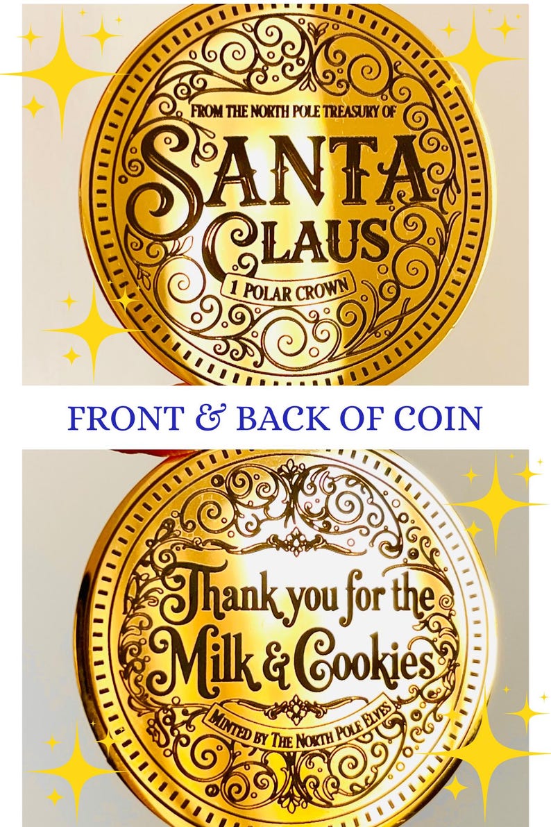 🎄🎅Santa Gold Coin ‘THANK YOU For The Milk & Cookies’! mysite