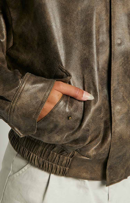 Lioness Kenny Chocolate Bomber Jacket BB Exclusive