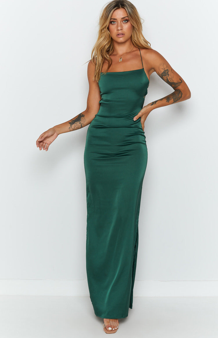 Manhattan Slip Formal Dress Emerald BB Exclusive