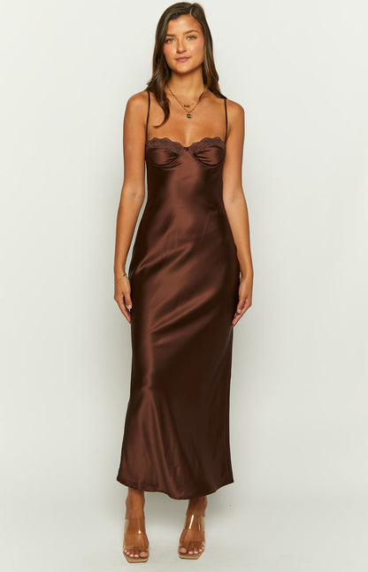 Scarlette Brown Maxi Dress BB Exclusive