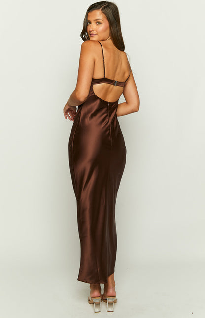 Scarlette Brown Maxi Dress BB Exclusive